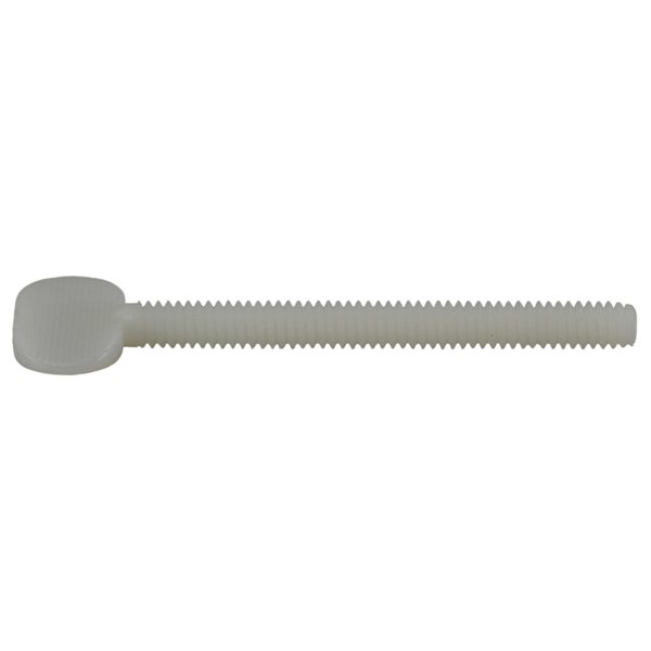 Midwest Fastener Thumb Screw, 1/4"-20 Thread Size, Plastic, 2-1/2 in Lg, 8 PK 36768